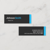 Reporter - Personal Aqua Blue Mini Visitenkarte (Vorne/Hinten)