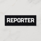 Reporter Simple QR Mini Visitenkarte (Vorderseite)