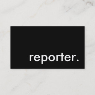Reporter. Visitenkarte