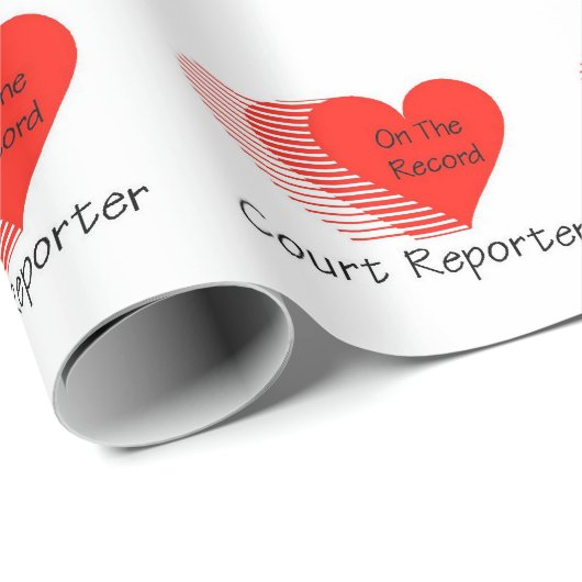 Reporter vor Gericht Geschenkpapier (Rolleneckpunkt)