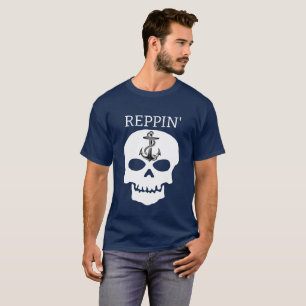 Reppin' The East Coast Skull Lighthouse Route T-Shirt