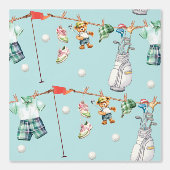 reppy Little Golfer Clothesline on light blue Tapete (Vorderseite)