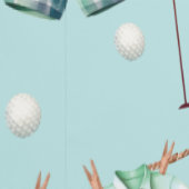 reppy Little Golfer Clothesline on light blue Tapete (Naht)