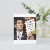 Repräsentant Paul Ryan Postkarte (Stehend Vorderseite)