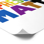 Repräsentation Regenbogen Vielfalt Poster (Ecke)