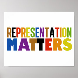 Repräsentation Regenbogen Vielfalt Poster
