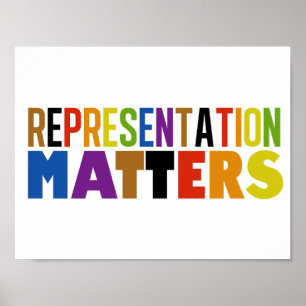 Repräsentation Regenbogen Vielfalt Poster