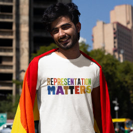 Repräsentation zählt Regenbogen Vielfalt Stolz T-Shirt