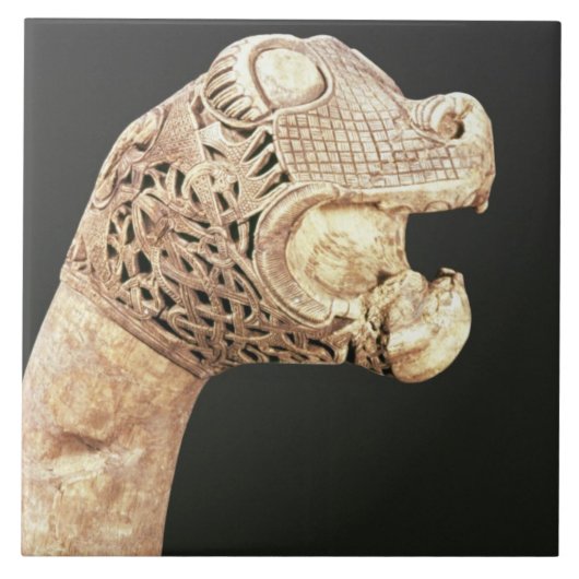 Repräsentationsfigur von Viking Longship, fand bei Fliese (Vorderseite)