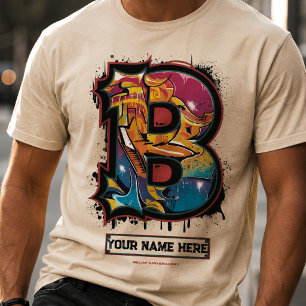 Repräsentieren Sie Ihren Namen: anpassbarer Graffi T-Shirt