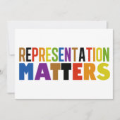 Representation ist wichtig Regenbogen-Diversity-Ka (Vorderseite)