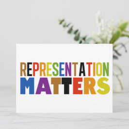 Representation ist wichtig Regenbogen-Diversity-Ka