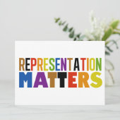Representation Matters Rainbow Diversity Card (Stehend Vorderseite)