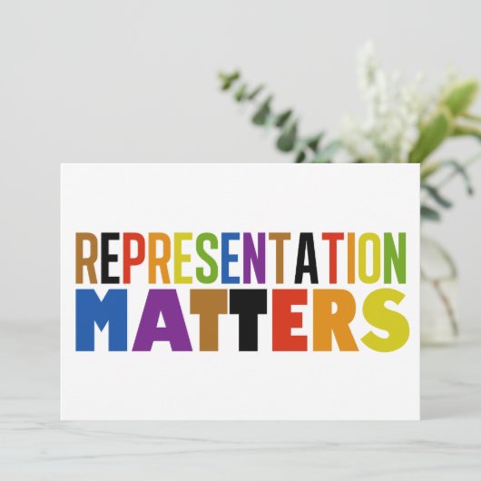 Representation Matters Rainbow Diversity Card (Stehend Vorderseite)