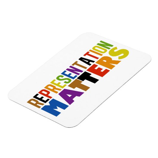 Representation Matters Rainbow Diversity Card Magnet (Linke Seite)