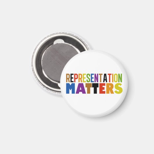 Representation Matters Rainbow Diversity LGBTQ Magnet (Vorderseite/Rückseite)