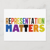 Representation Matters Rainbow Diversity Postkarte (Vorderseite)