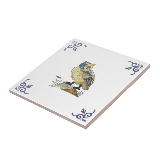 Repro 1700er Jahre Antik gestrichene Delft Tile We Fliese (Seite)