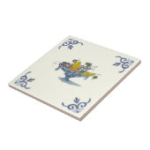 Repro 17. Jahrhundert Delft Fruchtschale Fliese (Seite)