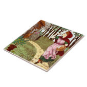 Repro 1870s Wedgwood Red Riding Hood Full Color Fliese (Seite)