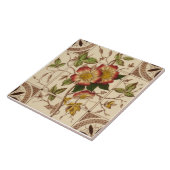 Repro 1885 Booth Aesthetic Wild Rose Transferware Fliese (Seite)