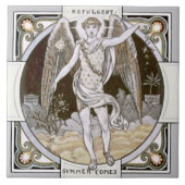 Repro 18. Jahrhundert Minton Saison "Summer" Tile Fliese (Vorderseite)
