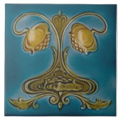 Repro Anfang der 1900er Jahre Englisch Art Nouveau Fliese (Vorderseite)