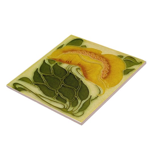 Repro Antillen Marsden Pfirsiches Blumenmuseum Fliese (Seite)