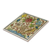 Repro Antique Birds Rose Handgemalt Perser Fliese (Seite)