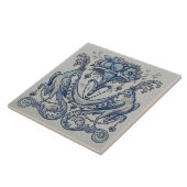 Repro Antique Minton Hollins Birds Fruit Blue Fliese (Seite)