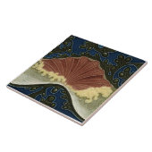 Repro Antique Wedgwood Tubelined Ocean Waves Fliese (Seite)