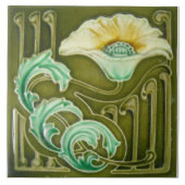 Repro Art Nouveau Floral Tile Fliese (Vorderseite)