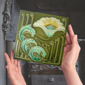 Repro Art Nouveau Floral Tile Fliese