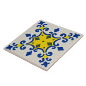 Repro Azulejos Portugiesisch Geometric Yellow Blue Fliese (Seite)