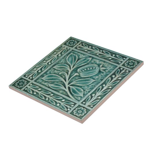 Repro c1900 Aquamarin Majolica Imitats Hilfsmittel Fliese (Seite)