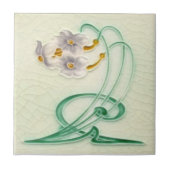 Repro c 1900 Richards Art Nouveau Narcissus Trio Fliese (Vorderseite)