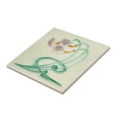 Repro c 1900 Richards Art Nouveau Narcissus Trio Fliese (Seite)