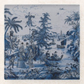 Repro Chinoiserie Delft Blue and White Glasuntersetzer (Vorderseite)