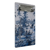 Repro Chinoiserie Delft Blue und White Tile Mini Klemmbrett (Schrägansicht)