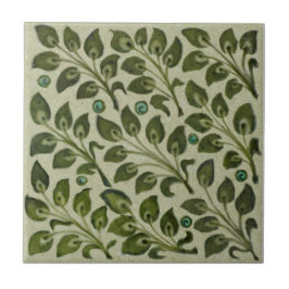 Repro de Morgan Green Leaffoliage Field Tile Fliese