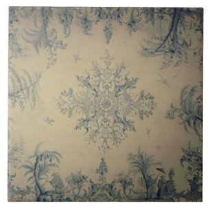 Repro Delft Kachel Chinoiserie Malerische Szene