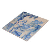 Repro Delft Tile Adam und Eve Picturesque Szene Fliese (Seite)