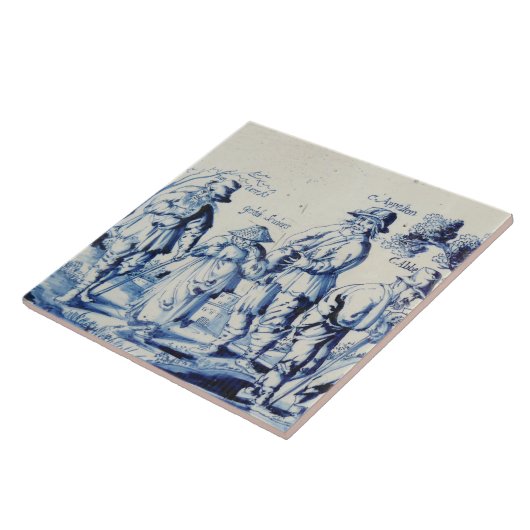 Repro Delft Tile Blue Les Gueux Fliese (Seite)