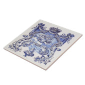 Repro Delft Tile Blue Royalty Bust Fliese (Seite)