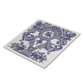 Repro Delft Tile Blue Royalty Bust Fliese (Seite)