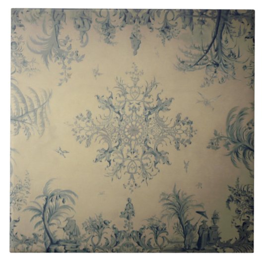 Repro Delft Tile Chinoiserie Fliese (Vorderseite)