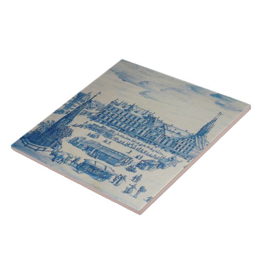 Repro Delft Tile Nürnberg Town Square Blue Fliese (Seite)
