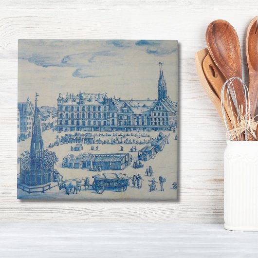 Repro Delft Tile Nürnberg Town Square Blue Fliese