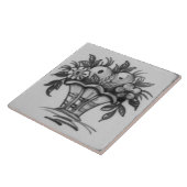 Repro Desoftet Bouquet Blume Vase Blue Delft Til Fliese (Seite)