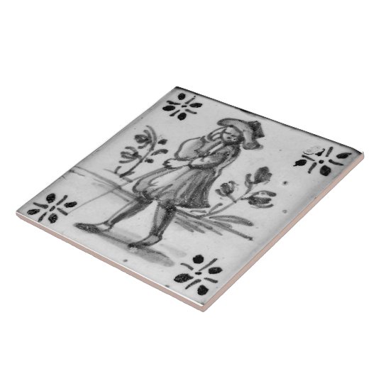 Repro Desoftman Black Delft Tile Fliese (Seite)